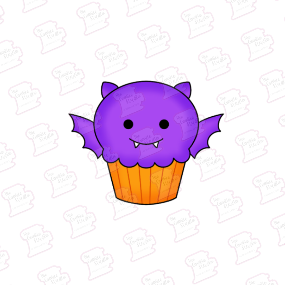 Cortador de Galleta Cupcake Murcielago