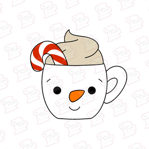 Cortador de Galleta Taza Muñeco de Nieve
