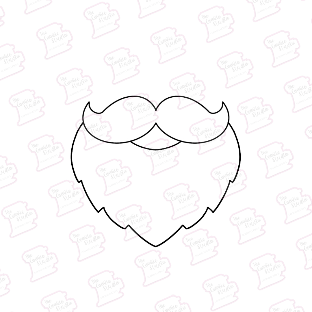 Cortador de Galleta Barba Santa Claus