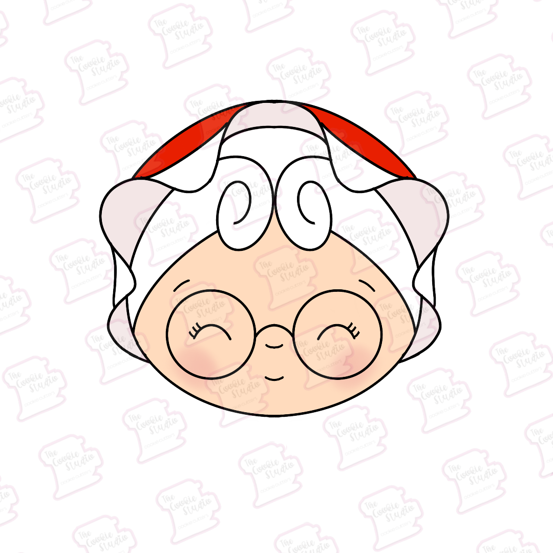 Cortador de Galleta Cara Señora Claus