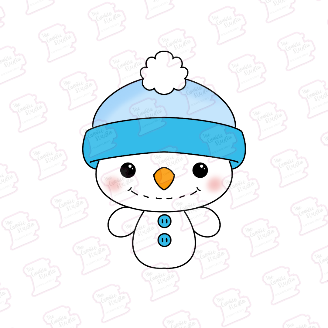Cortador de Galleta Muñequito de Nieve con Gorro