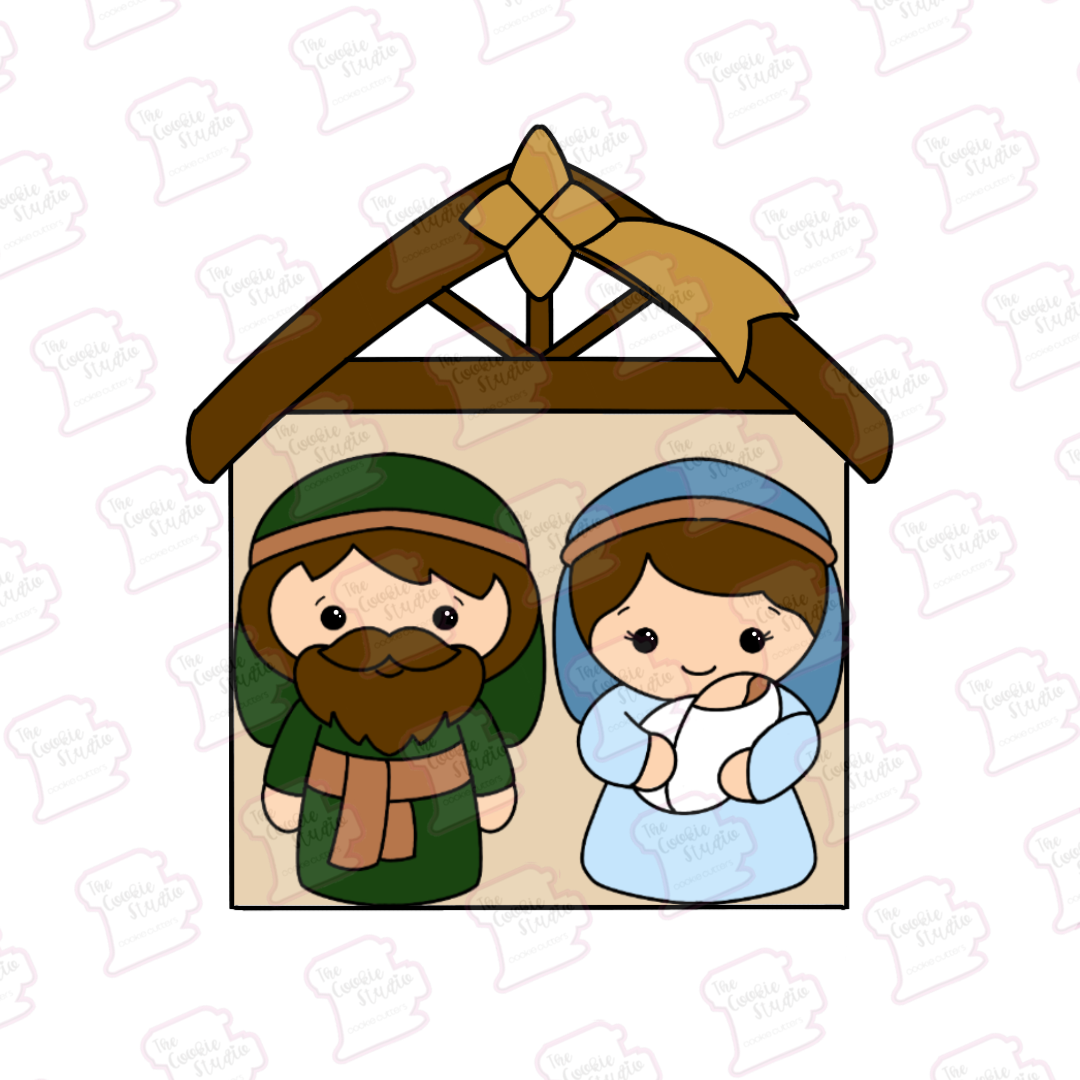 Set de Cortadores de Galletas Nacimiento (3 Piezas)