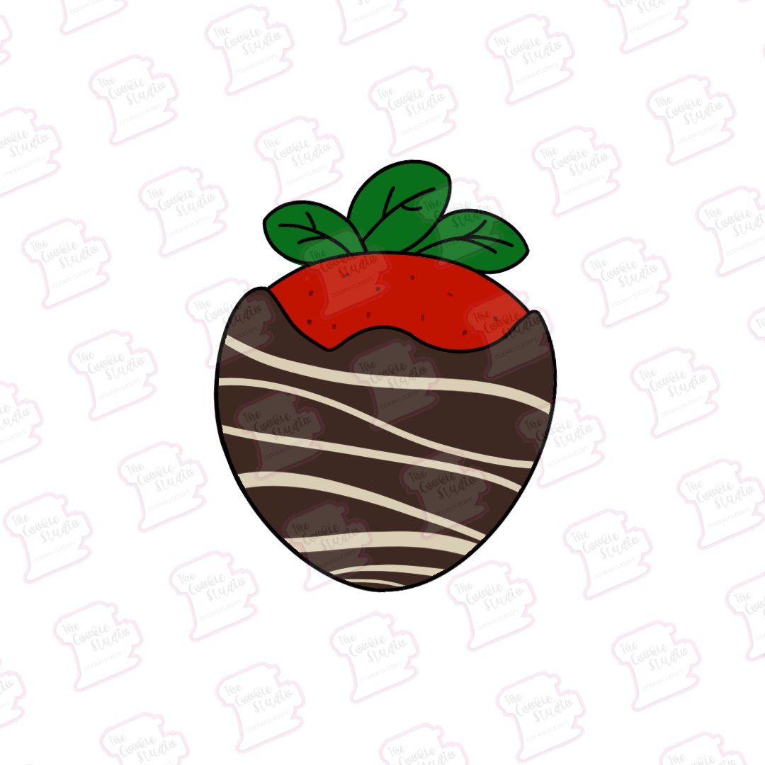 Cortador de Galleta Fresa Cubierta