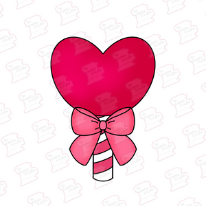 Cortador de Galleta Paleta Corazón con Moño
