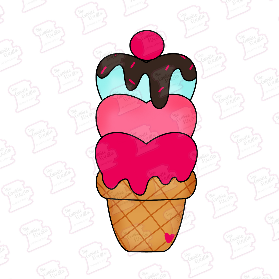 Cortador de Galleta Nieve San Valentín