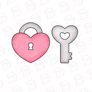 Set Cortadores de Galleta Candado y Llave (2 Piezas)