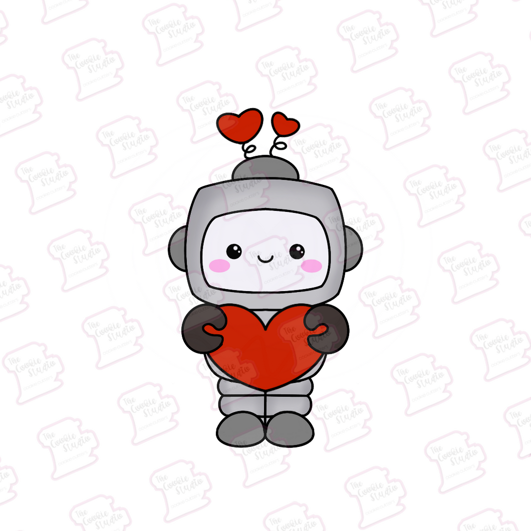 Cortador de Galleta Robot Corazón