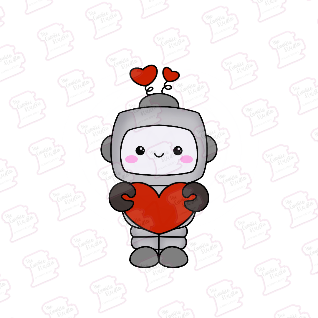 Cortador de Galleta Robot Corazón
