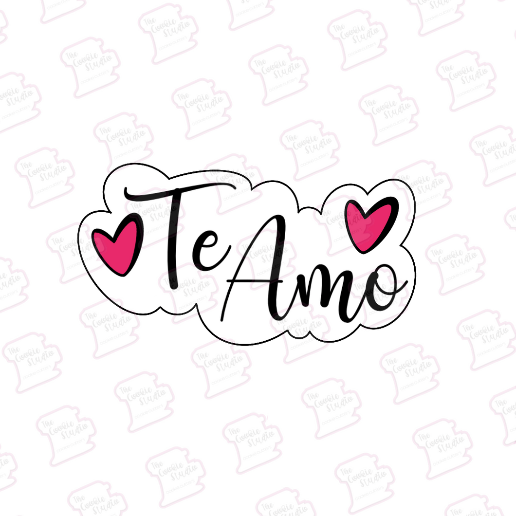 Plaquita Te Amo - STL FILE DIGITAL PRODUCT