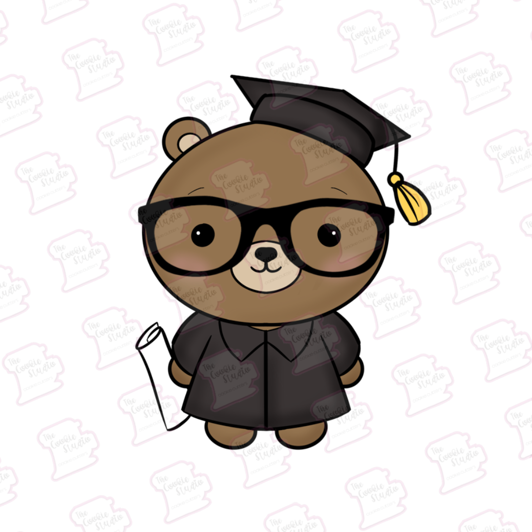 Cortador de Galleta Osito Graduación