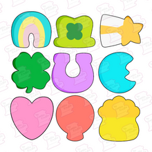 Cargar imagen en el visor de la galería, Set Cortadores de Galletas Lucky Charms (9 Piezas)
