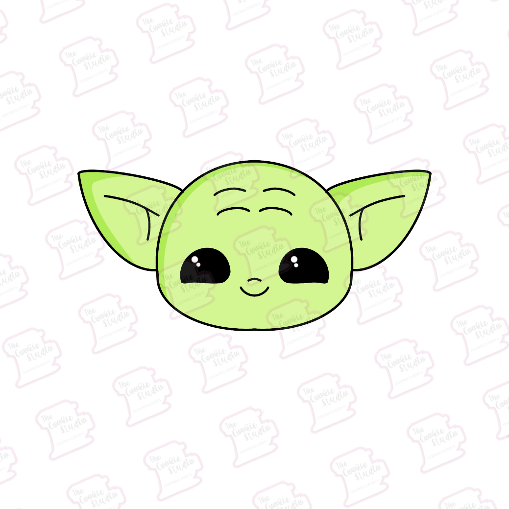 Cortador de Galleta Cara Baby Yoda