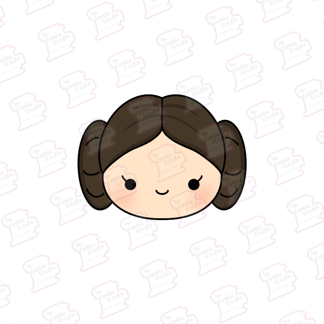Cortador de Galleta Cara Princesa Leia