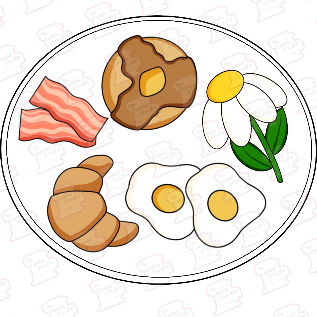 Set Cortadores de Galleta Desayuno En Cama Para Mamá (5 Piezas)