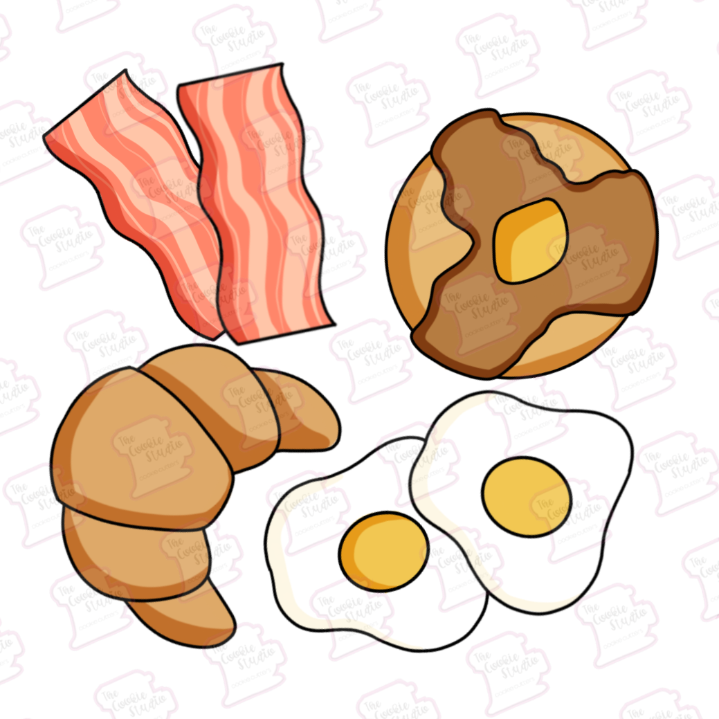 Set Cortadores de Galleta Desayuno (4 Piezas)