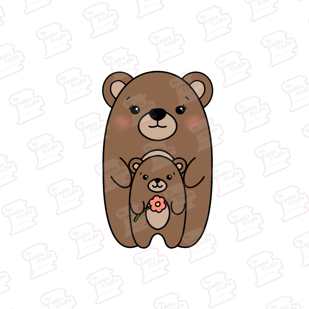 Cortador de Galleta Mama Oso y Bebe Oso