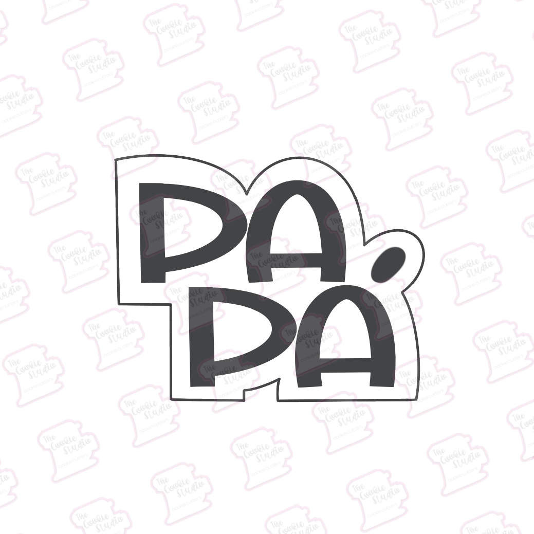 Cortador de Galleta Letras Papá