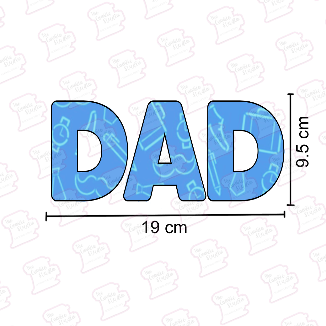 Set 2 Cortadores de Galleta Letras DAD