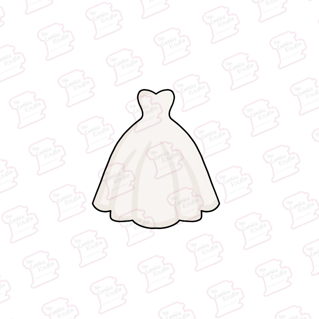 Cortador de Galleta Vestido Novia Ancho