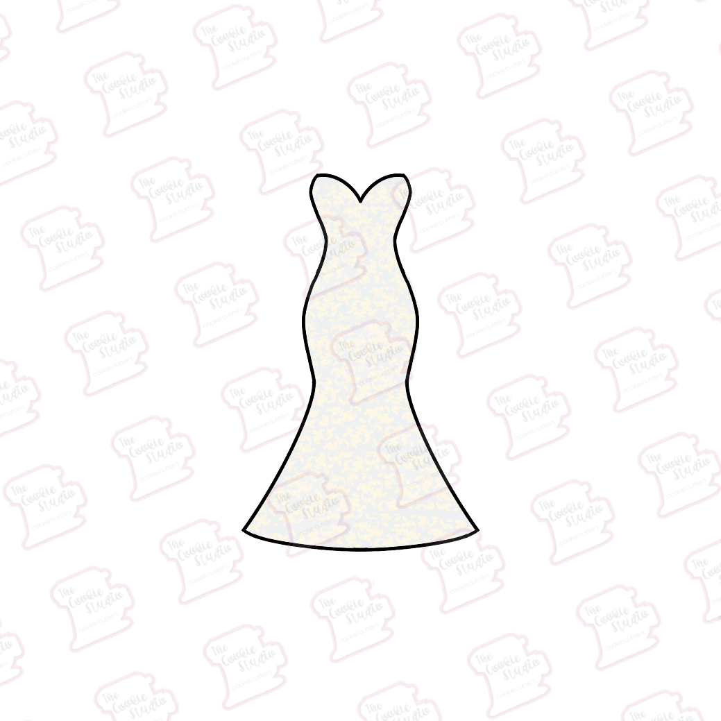 Cortador de Galleta Vestido Novia Corte Sirena