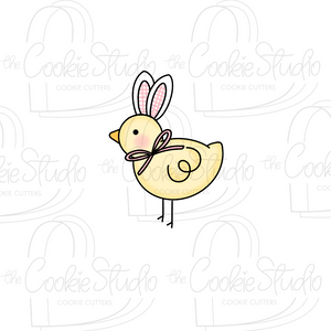 Cortador de Galleta Pollito Orejas Bunny