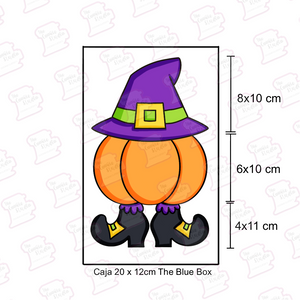 Set Cortadores de Galleta Calabaza Bruja (3 Piezas)