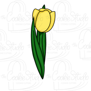 Cortador de Galleta Flor Tulipán 2 Largo