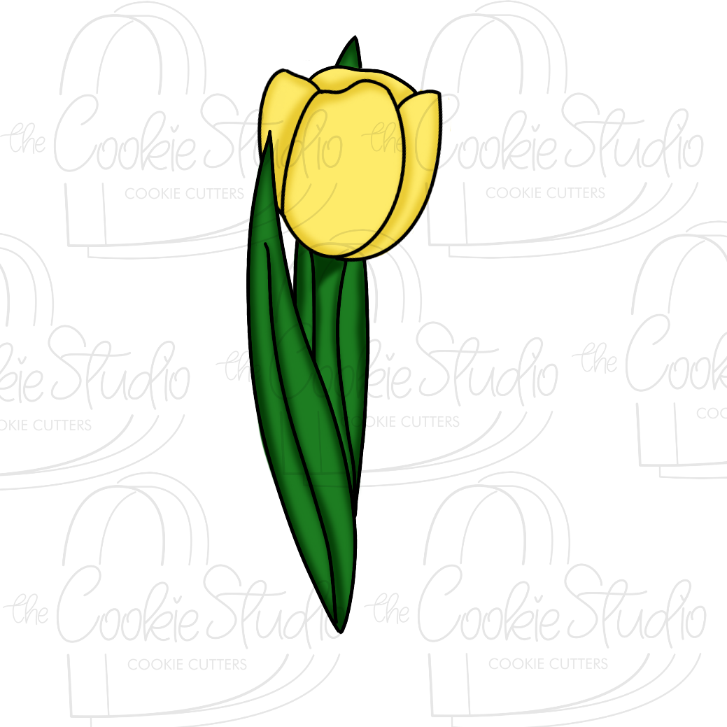 Cortador de Galleta Flor Tulipán 2 Largo
