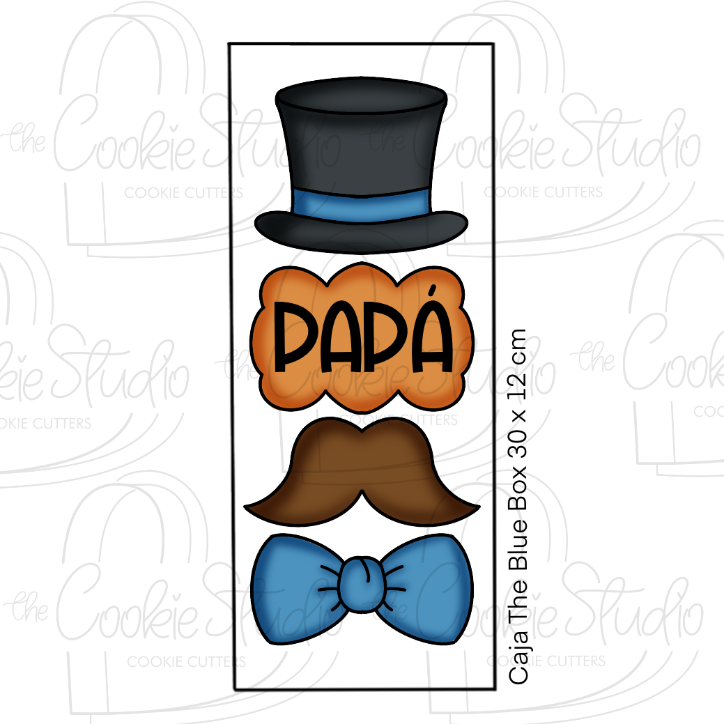 Set Cortadores de Galleta Papá Elegante (4 Piezas)