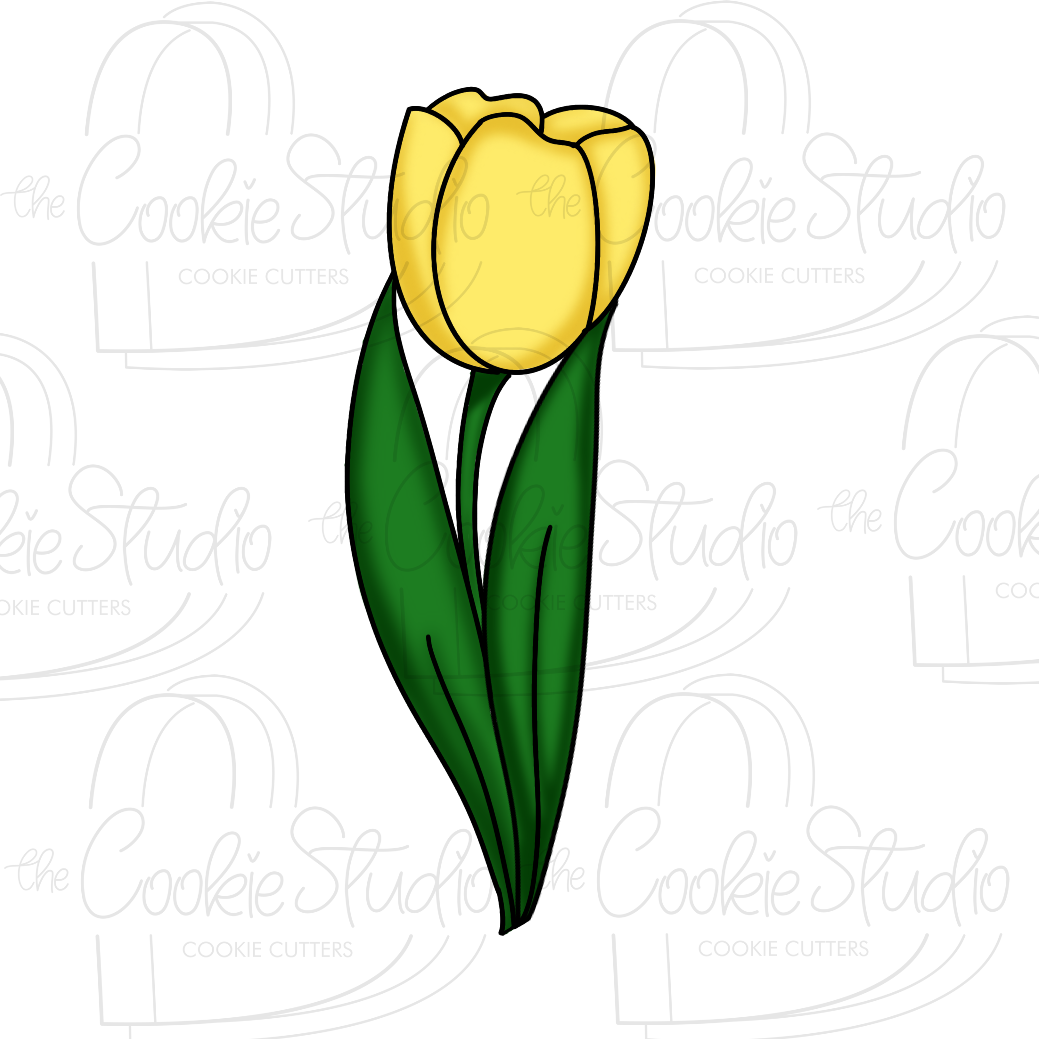 Cortador de Galleta Flor Tulipán 1 Largo