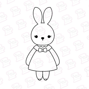 Cortador de Galleta Conejita Vestido