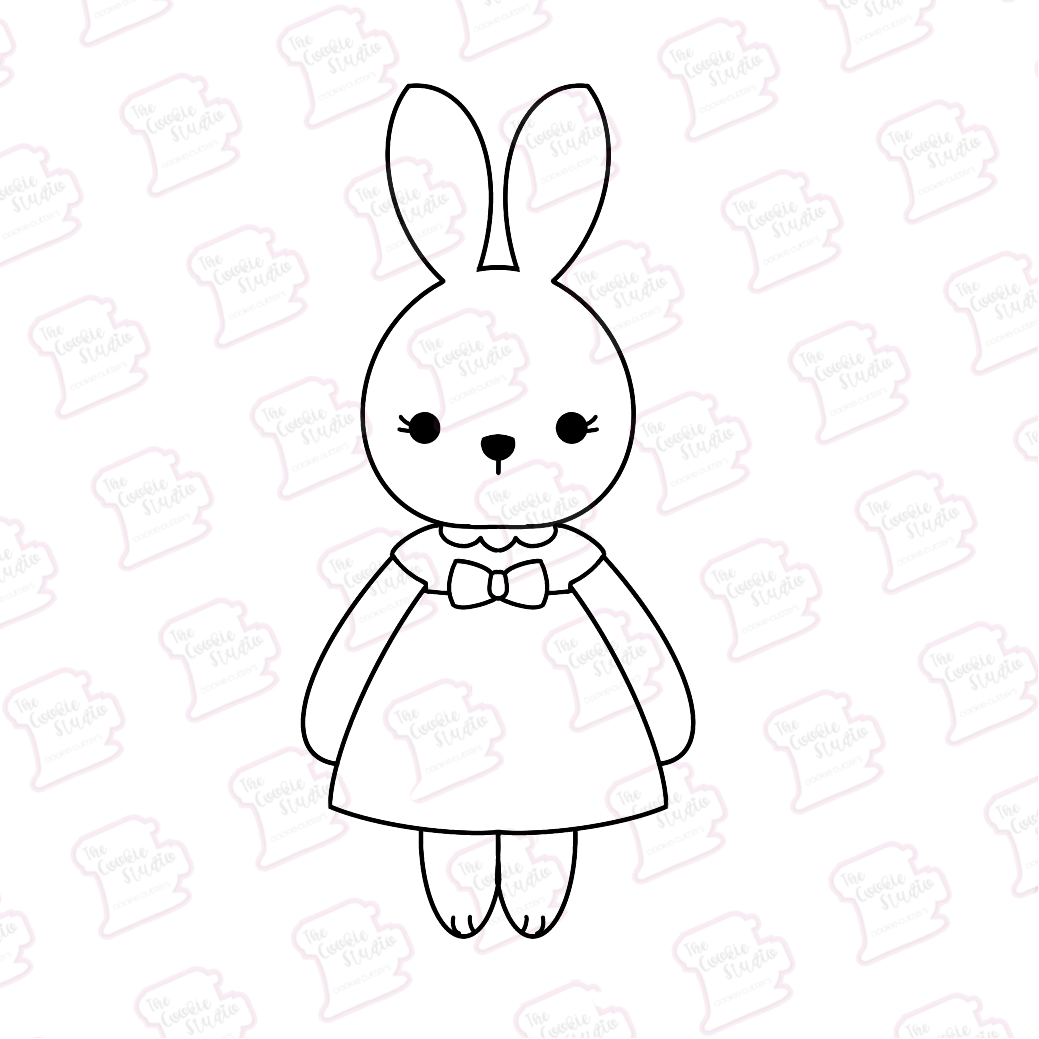 Cortador de Galleta Conejita Vestido