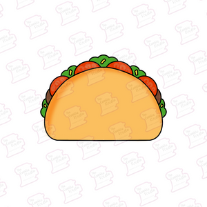 Cortador de Galleta Taco Dorado