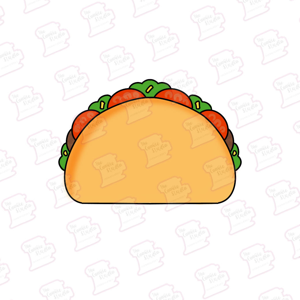 Cortador de Galleta Taco Dorado