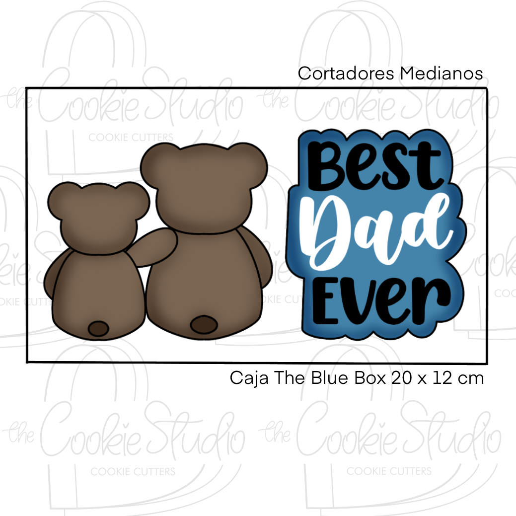 Set Cortadores de Galleta Best Dad Ever