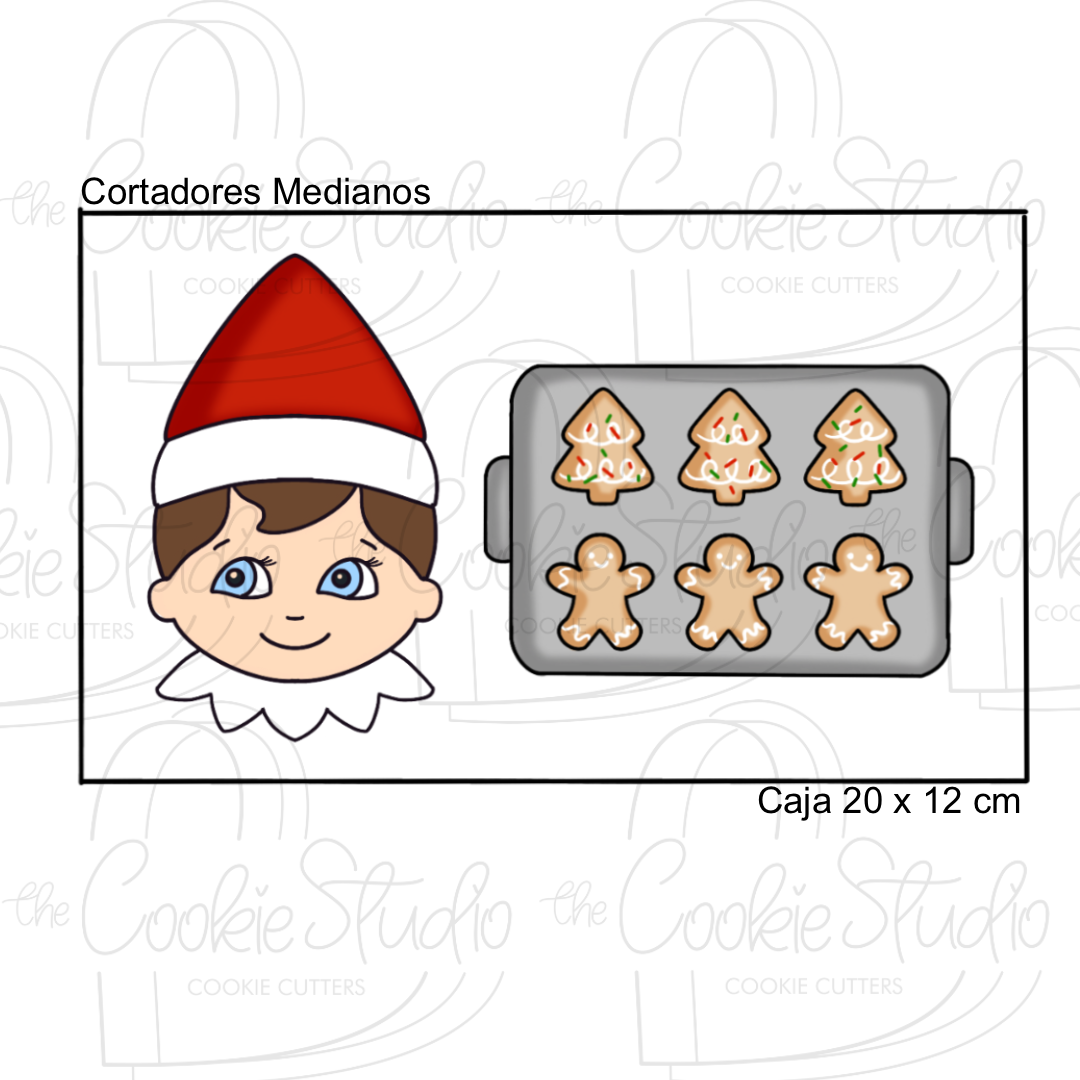 Set Cortadores de Galleta Elf ( 2 Piezas)