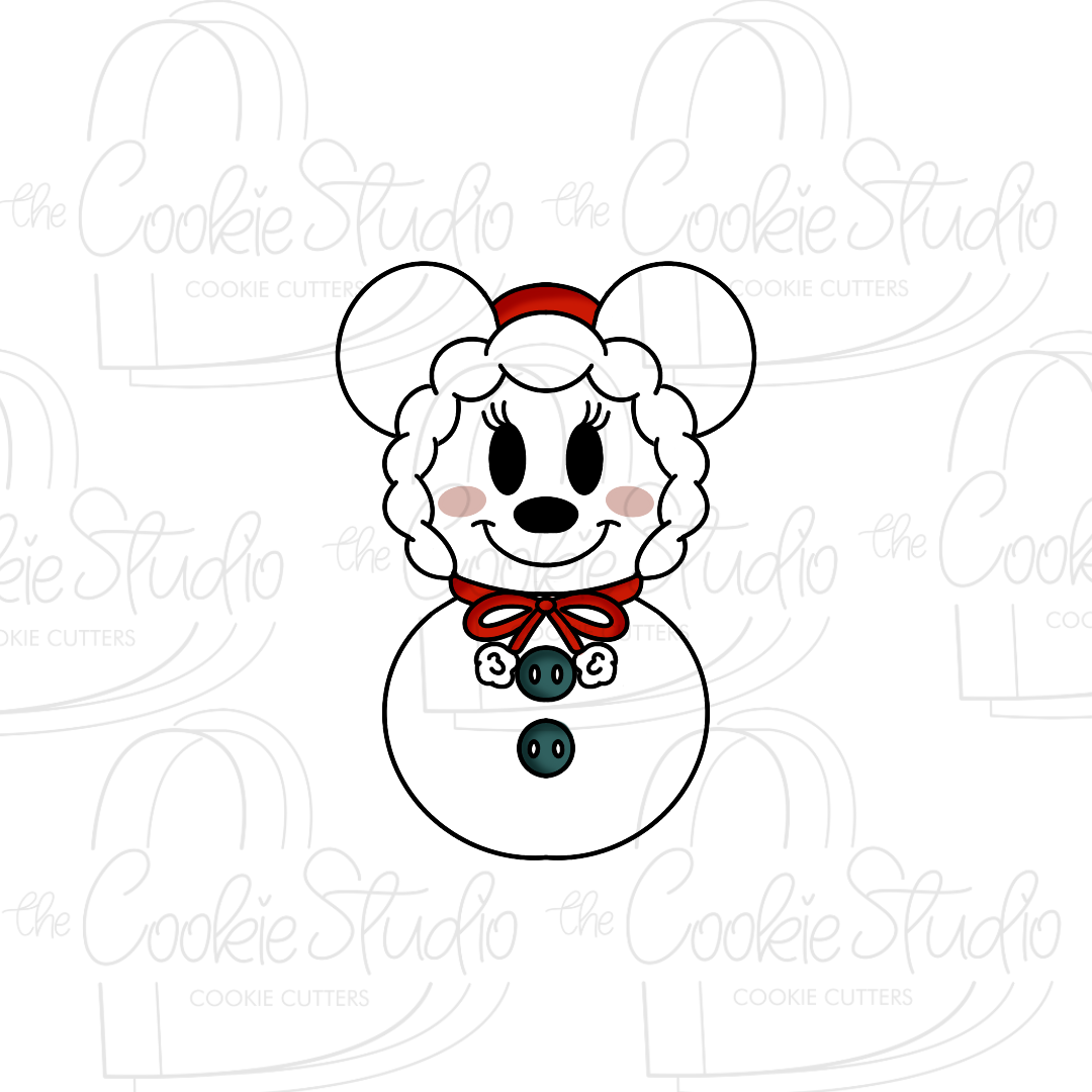Cortador de Galleta Muñeco de Nieve Ratoncita