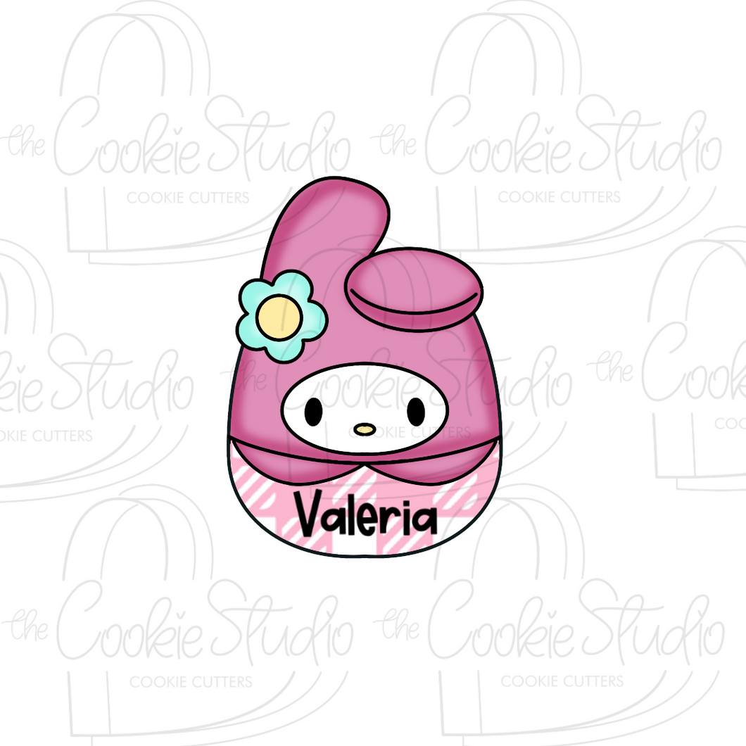 Cortador de Galleta Conejita Felpa Flor