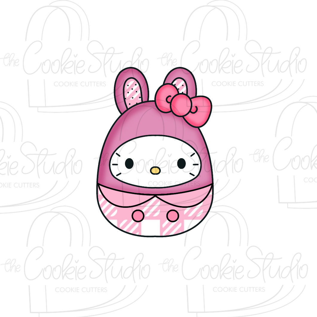 Cortador de Galleta Gatita Felpa Moño