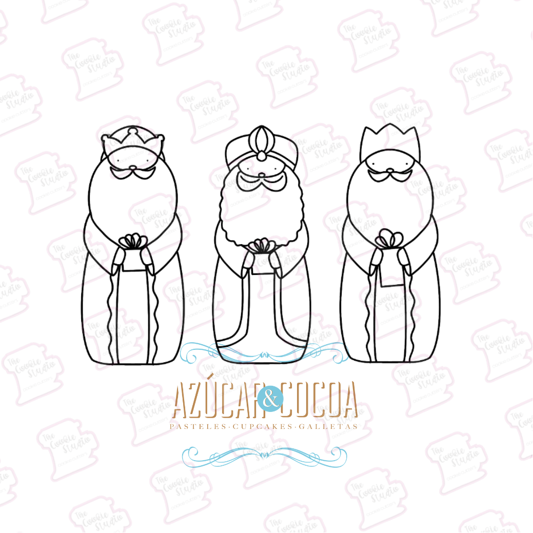 Set de Cortadores de Galleta Reyes Magos (3 Piezas)
