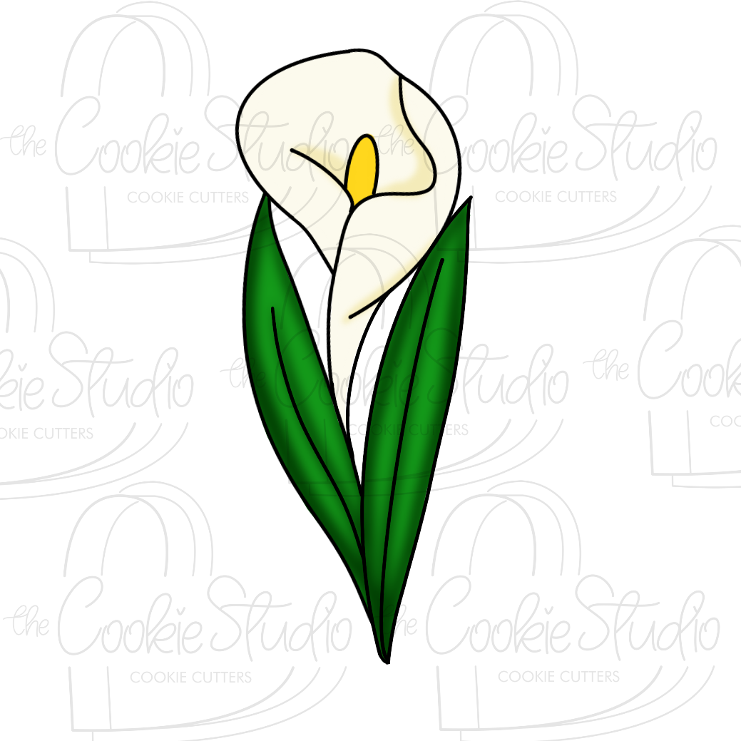 Cortador de Galleta Flor Alcatraz Larga