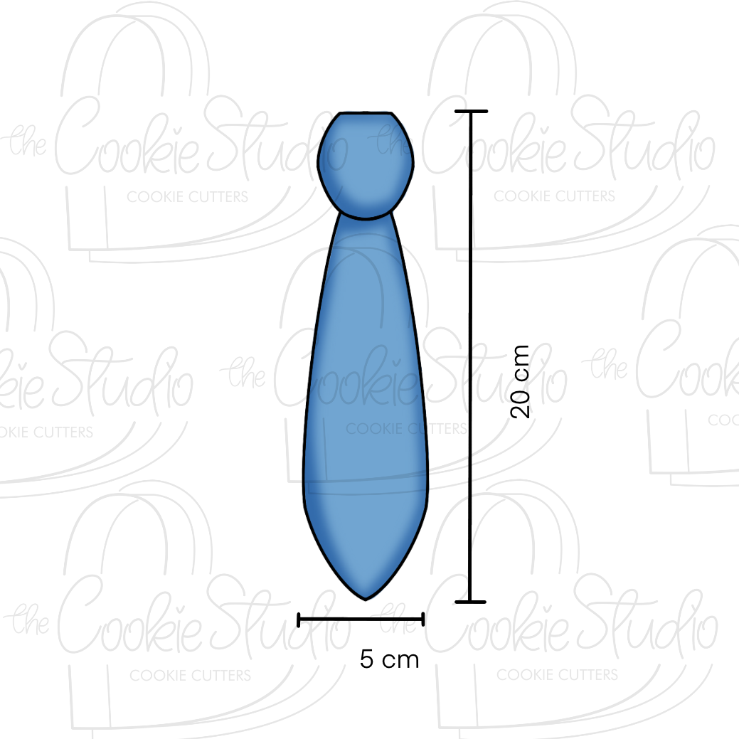 Cortador de Galleta Corbata Delgada