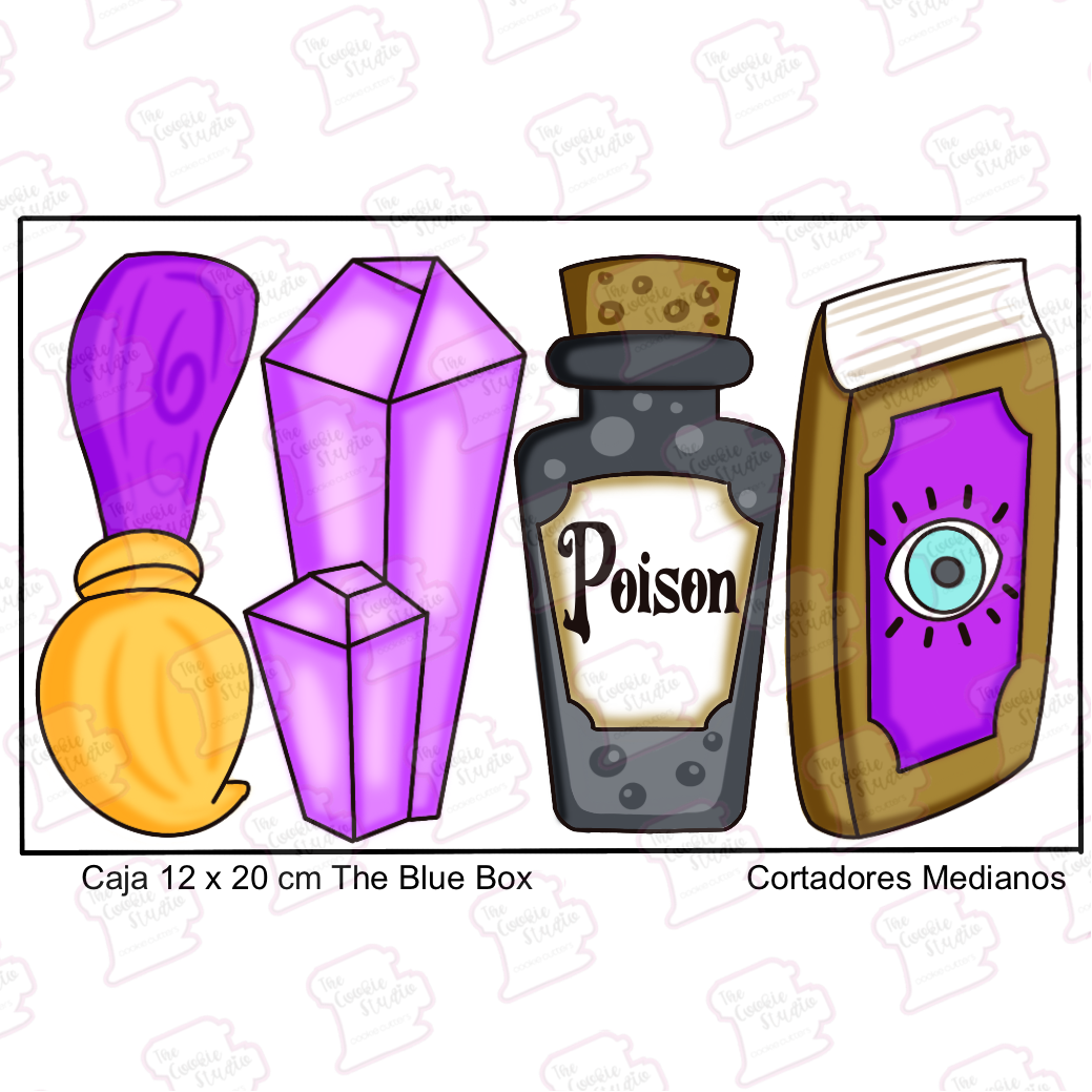 Set Cortadores de Galleta Kit Bruja