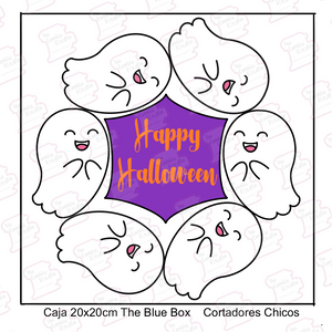 Set Cortadores de Galleta Charola Happy Halloween (2 Piezas)