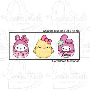 Set  Cortadores de Galleta Gatita Felpa Pascua