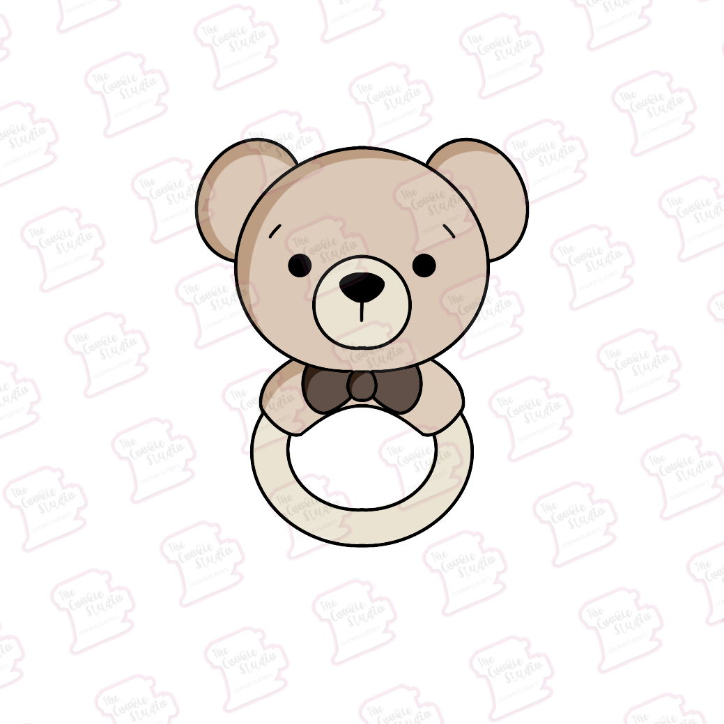 Cortador de Galleta Sonaja Mordedor Oso