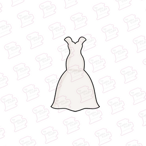 Cortador de Galleta Vestido Corte Trompeta