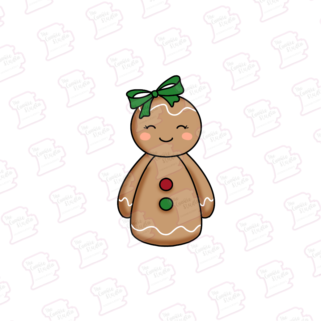 Cortador de Galleta Ornamento Niña Jengibre