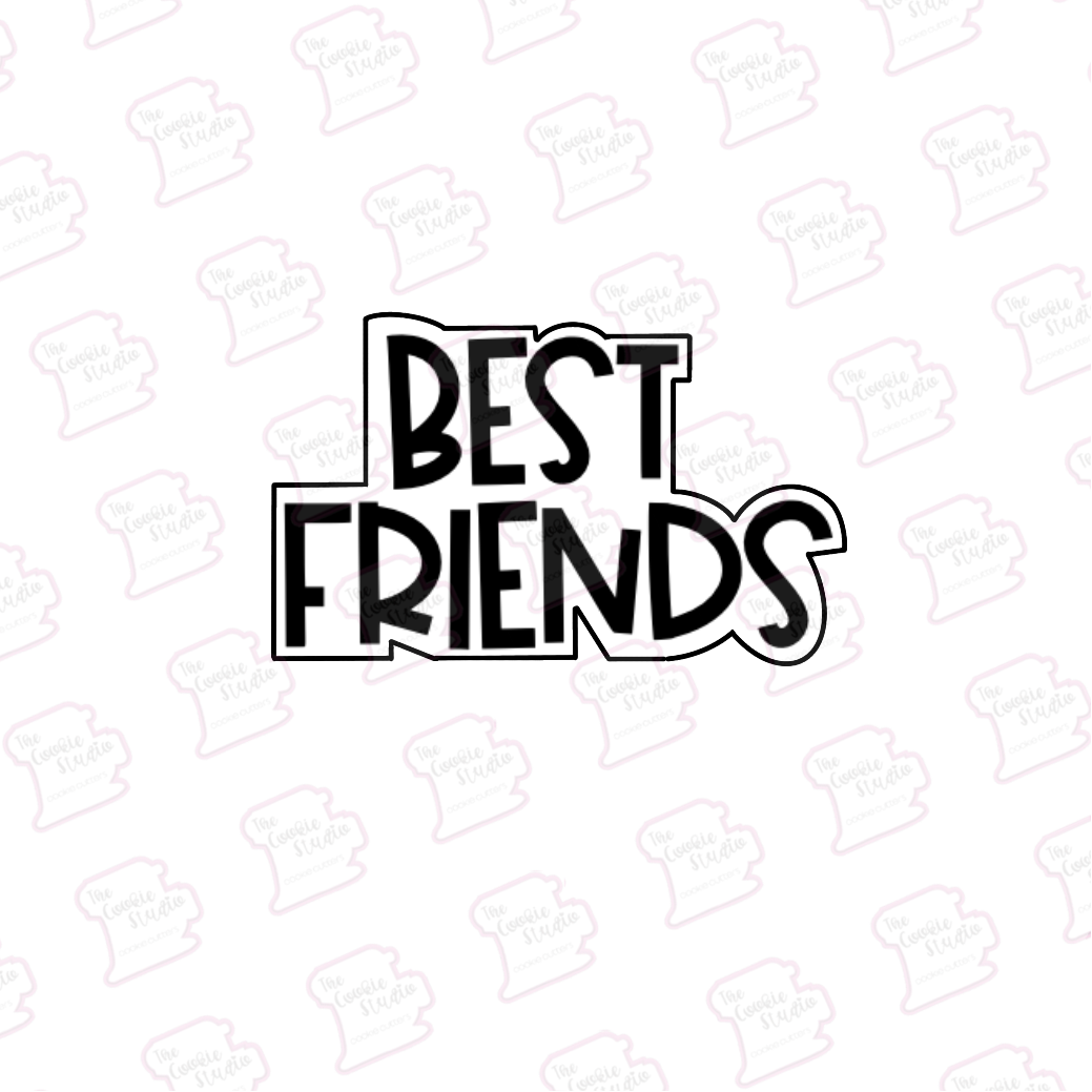 Cortador de Galleta Placa Best Friends