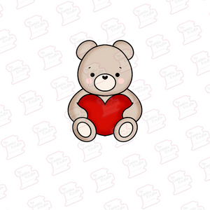 Cortador de Galleta Oso Peluche Corazón